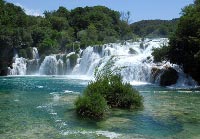 Spectacle de la nature - les chutes d'eau de Krka
