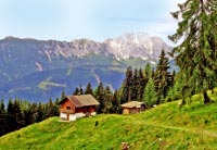 Le chalet dans l'alpage de Wassertheurer