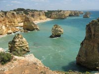 Falaises en Algarve et baies pittoresques. 